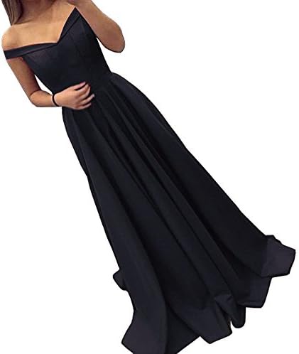 Dressylady 2017 Burgundy Off-Shoulder A Line Long Prom Homecoming Dress Evening Gowns(10)
