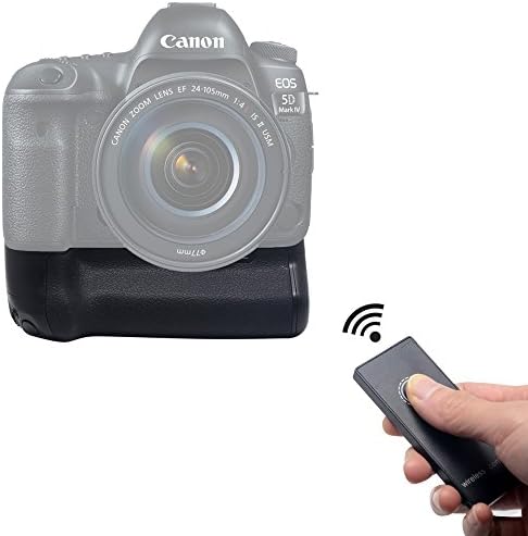 Mcoplus BG-5DIV Pro Vertical Battery Grip Holder with 2.4G Wireless Remote Control for Canon 5D Mark IV 4 5D4 Camera as BG-E20 Replacement Works with LP-E6 LP-E6N Battery