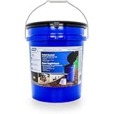 Camco Portable Toilet Bucket with Seat and Lid Attachment - Holds 5 Gallons, Lightweight and Easy to Clean, Great for Camping , Hiking and Hunting and More (41549)