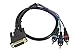 Monoprice 2ft DVI-I to 3 RCA Component Video Cable (DVI-I - 3-RCA)