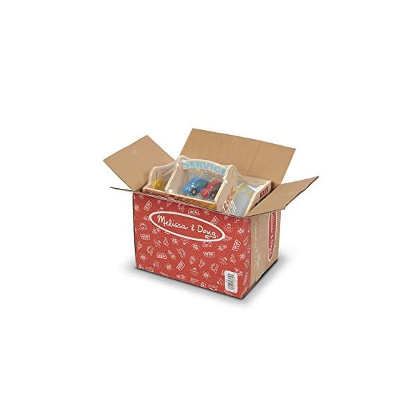 Melissa-Doug-Service-Station-Parking-Garage-Wooden-Vehicles-Trains-Trucks-Vehicles-3-Gift-for-Boy-or-Girl Melissa & Doug Service Station Parking Garage | Wooden Vehicles & Trains | Trucks & Vehicles | 3+ | Gift for Boy or Girl