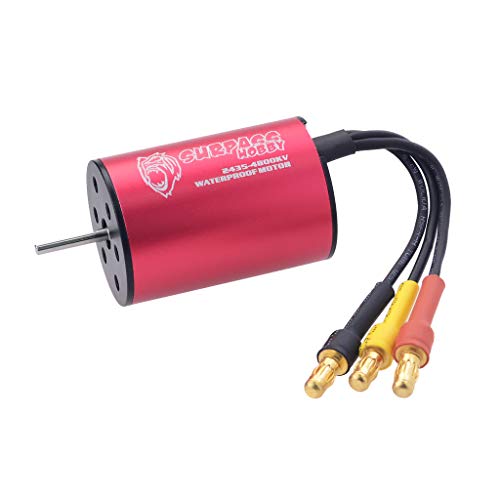 DDLmax RC Car Accessories,Surpass Waterproof Brushless 2430/2435/2440/2445 Motor for 1/18 1/16 RC Car - Thumbnail 2