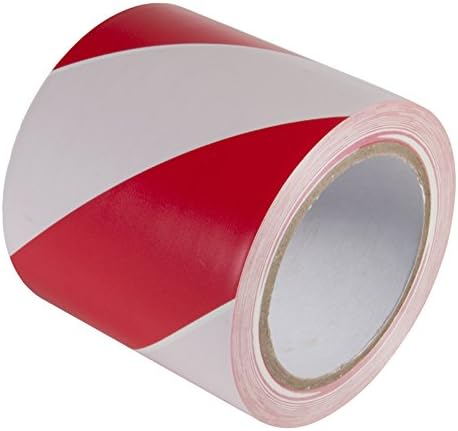 Incom - WT2220 INCOM Manufacturing: Hazard Warning Conformable Tape, 4" x 108', Red/White
