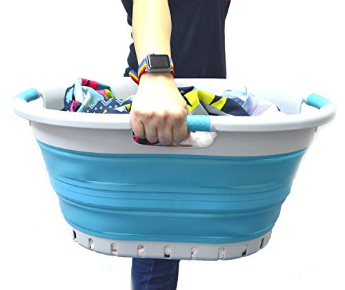 3 SAMMART+Collapsible+Plastic+Laundry+Basket