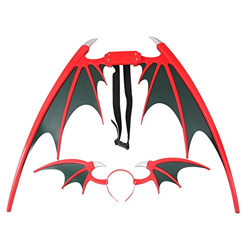 Mtxc Darkstalkers Cosplay Lilith Wing & Headdress Red
