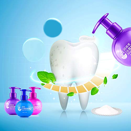 Mggsndi Pressed Bottle,Baking Soda Fruit Flavor Toothpaste Intensive Stain Removal Whitening Cleaning Repairing Gums Oral Care Dental Toothpaste Freshen Breath Oral Paste Teeth Care Rambutan Flavor