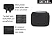SHBC Portable Pocket Pistol Case with Rubber Handel,Compact Size and Foam Interior - Shockproof and Water Resistent - Fits Most Glock, Smith and Wesso