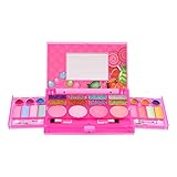 Sweet Glitz - Kids Pretend Play Makeup Kit - Designer Girls Makeup Palette for Kids - Packed In a Cute Colorful Vanity w/ Mirror- Non-Toxic and Washable