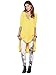 Urban CoCo Women's Half Sleeve High Low Loose Casual T-Shirt Top Tee Dress (Medium, Yellow)