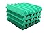 Soundproofing Acoustic Studio Foam - Kelly Green Color - Wedge Style Panels 12”x12”x2” Tiles - 4 Pack