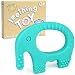 Baby Teething Toys - BPA Free Silicone - Cute, Easy to Hold, Soft and Highly Effective Elephant Teether - Teethers Toy Best for Freezer, Little Boys and Girls 0-6 6-12 Months, Babies Shower Gifts primary