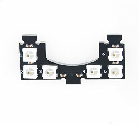 ZCGC 2PCS Drone LED Tail Light Board 6 WS2812B LED Compatible with F3 F4 Naze32 Flight Controller Suitable for FPV Racing Drone Quadcopter