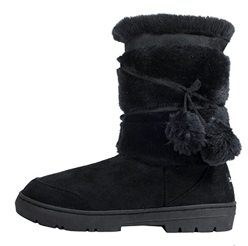 Clpp li womens pom pom fully fur lined waterproof winter snow boo…