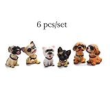 Bobble Head Dogs Bobbing Heads Car Dash Puppy for Car Vehicle 6pcs/set by Mashion