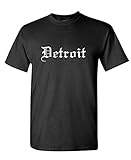 THE GOOZLER - DETROIT GOTHIC FONT - Mens Cotton T-Shirt