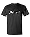 THE GOOZLER - DETROIT GOTHIC FONT - Mens Cotton T-Shirt