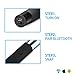 Selfie Stick, SplashETech Quick Snap Self-portrait Monopod/Stands/Selfie Sticks&Tripods Extendable with Built-in Wireless Bluetooth Remote Shutter [One Year Warranty] (Black)