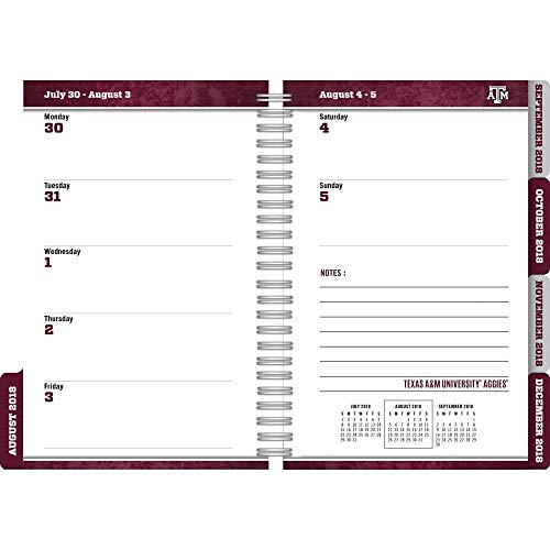 Turner Texas A&M Aggies 2019 Tabbed Planner Personal Organizer (19998420209)