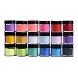Binmer 18 Colors Nail Art Tips UV Gel Powder Dust Design 3D DIY Decoration Set
