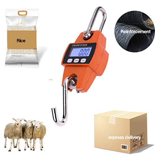 JDgoods 2019 New Portable Precision Digital Mini Scale,Industrial Crane Scale,Heavy Duty Hanging Weight Hook Scales ,for Farm, Hunting, Bow Draw Weight, Big Fish - Thumbnail 4