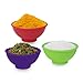 Kingrol 9-Pack Mini Silicone Pinch Bowls, 1.75 Ounce Prep & Serve Bowls, Multi-color