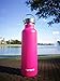TOPOKO 25 oz Stainless Steel Vacuum Insulated Water Bottle, Keeps Drink Cold up to 24 Hours & Hot up to 12 Hours Leak Proof and Sweat Proof Large Capacity Sports Bottle Wide Mouth Metal Lid (Pink)