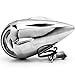 Krator Chrome Vintage Grill Headlight Antique Style Chopper Motorcycle Bobber Rat Rod Harley, Honda, Yamaha, Suzuki, Kawasaki, Custom Bike, Cruiser, Choppers
