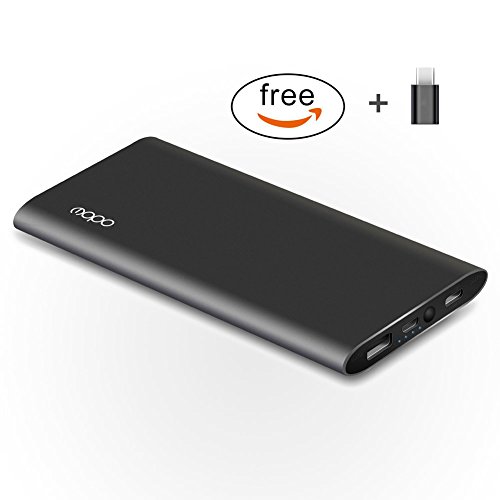 Portable charger mopo 10000mah li-polymer power bank wi…