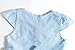 Sharequeen Hometown White Cloud Printing Cap Sleeve Cotton Girls Dress Light Blue Color Flower Neck