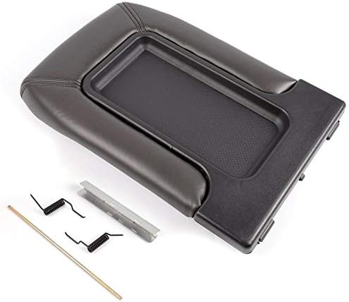 Binchil Center Console for 99-07 Chevy Silverado Avalanche Suburban Tahoe Gmc Sierra Gmc Yukon Escalad Part 19127364 19127365 19127366 Lid Arm Rest Latch Dark Black