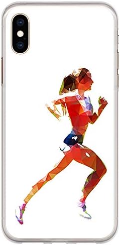 BJJ SHOP Transparent case for [ Iphone XS Max ], TPU flexible silicone shell, design: Runner, Olympic athlete