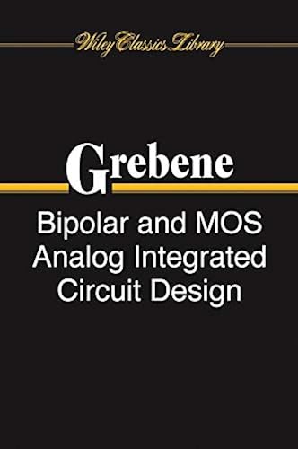 Download Bipolar and MOS Analog Integrated Circuit Design PDF