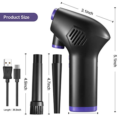 Compressed Air Duster , Cordless Handheld Air Blower，15000mAH