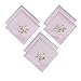 Selected Hanky Women's/Ladies Cotton Handkerchiefs Flowral Embroidered with Lace
