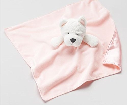carter's pink bear security blanket
