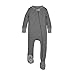 Burt's Bees Baby Baby Boys Sleeper Pajamas, Zip-Front Non-Slip Footie PJs, Organic Cotton