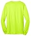 Port & Company Men's Long Sleeve 50/50 Cotton/Poly T Shirt L Safety Green