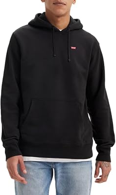 Herren Sweatshirt Hoodie, Mineral Black, M