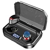 COULAX True Wireless Earbuds with 3000mAh Wireless Charging Case Bluetooth 5.0 Headphones in-Ear TWS Bluetooth Earphones Auto-Pair, Stereo Sound, Smart Touch, IPX7, TWS Bluetooth Headphones