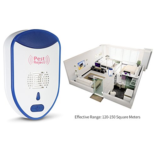 Hulorry Ultrasonic Mosquito Repeller, Electronic Repellent for Home Office Pest Control,Insect Repellent,Repels Mosquito,Mouse,Bedbug,Roaches,Ants,Non-toxic Eco-friendly,Humans/Pets Safe(4 pcs)