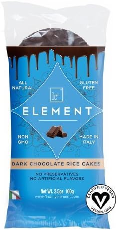 Element Snacks Rice Cake-Dark Choc 3.5 Oz
