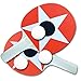 Ping Pong Paddle Set, 2 Table Tennis Rackets 3 Balls and Case, Soft Sponge Rubber Ping Pong Paddles, Great Pingpong Rackets for Training, Activity for Family, Kids, Friends, Perfect Set On The Go