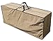 SORARA Abba Patio Rectangular Cushion Cover Storage Bag Outdoor Protective Zippered Patio Furniture Cover, Water Resistant, Oversized, 79''L x 30''W x 24''H, Brown