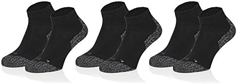 SaferSox Men's Athletic Socks Black Black