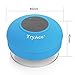 TryAce Bluetooth Waterproof Speaker with Built in mic & Dedicated Suction Cup (Blue)