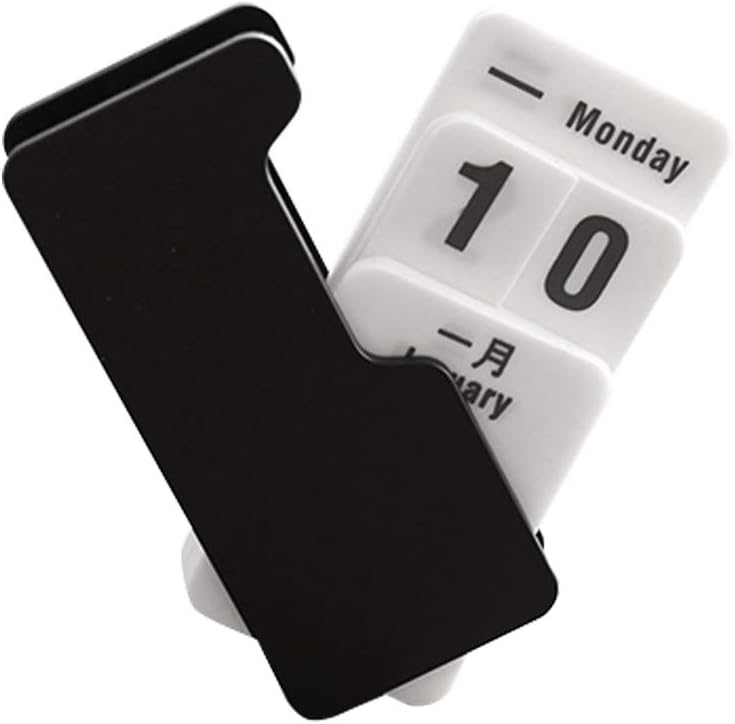 Baidercor 2019 Desk Perpetual Calendar Black