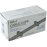 Telecrafter RB2 RG6 Insulated Staples - Black ID .276in