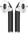Airpod Skins Protective Wraps &ndash; Minimal Stylish Covers to Customize & Protect your Apple AirPods (Matte Black)