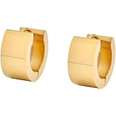 Edforce Stainless Steel Small Hoop Huggie Earrings For Mens Womens