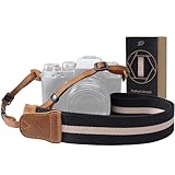 Padwa Lifestyle Black Striped Camera Strap - Double